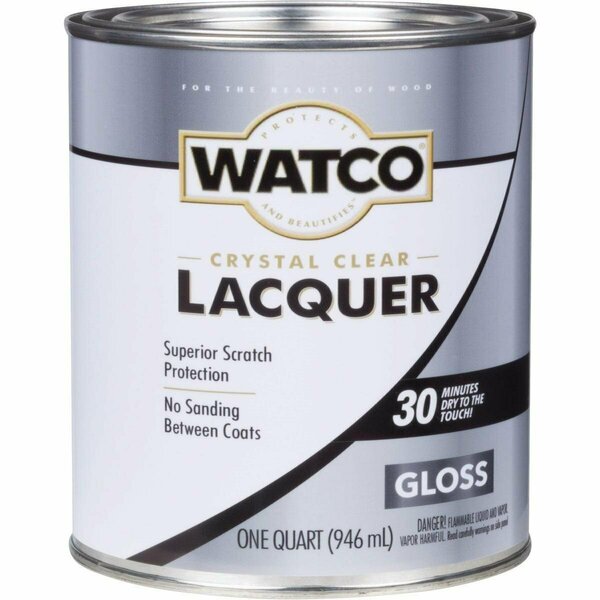 Watco Clear Gloss Quart 87 Sq. Ft./Qt. Lacquer 63041